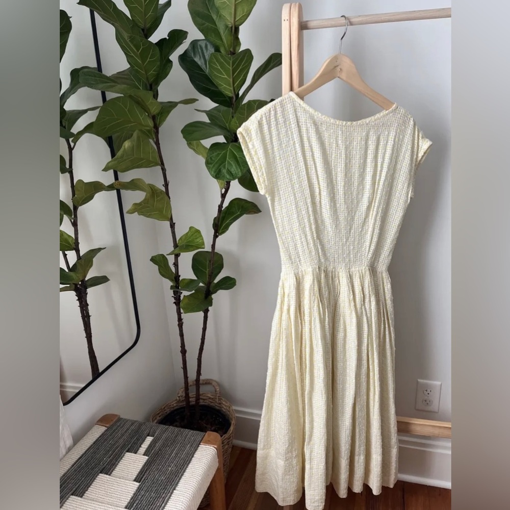 Vintage 50s Yellow Dress Girlie